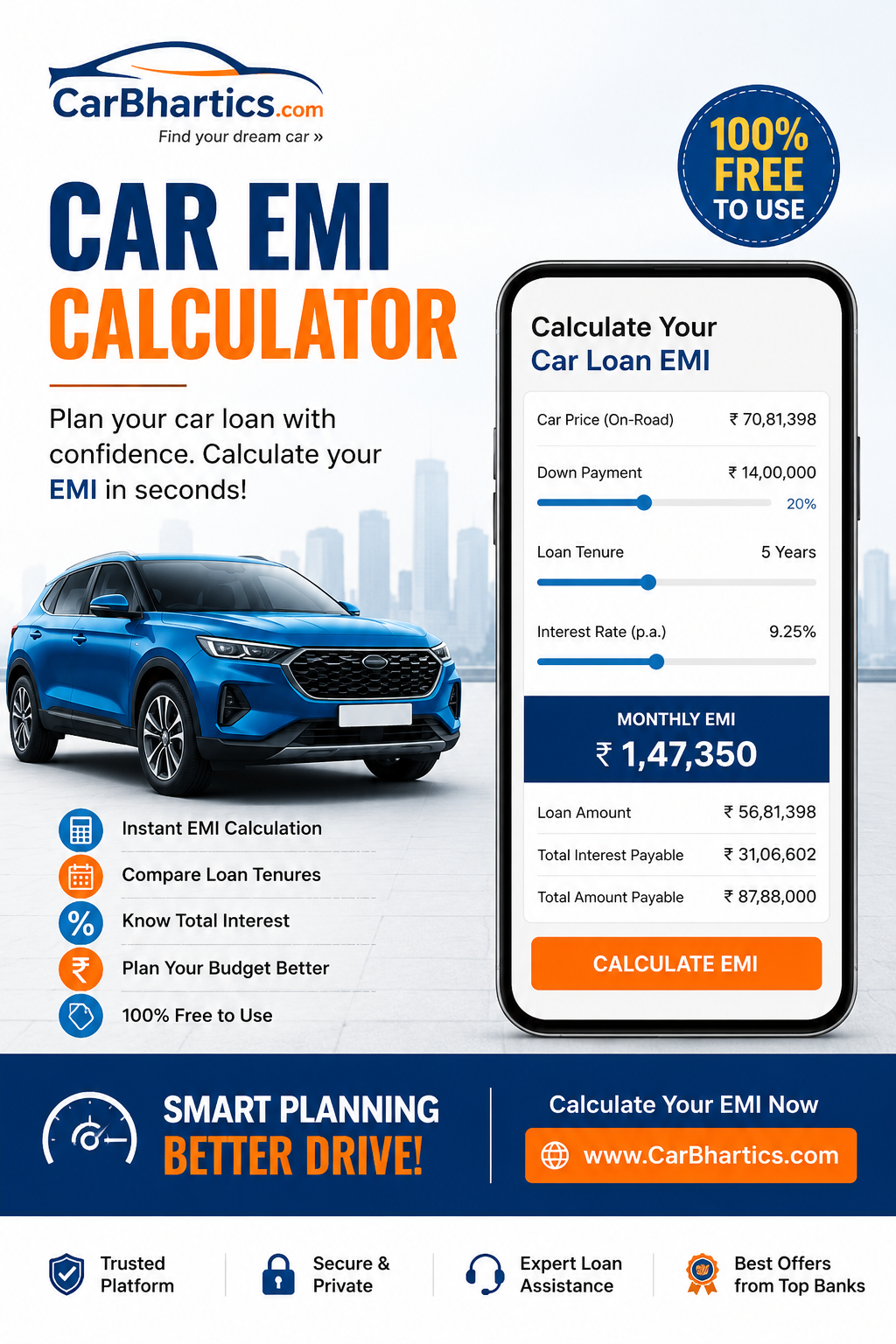 Car loan emi calcucator link