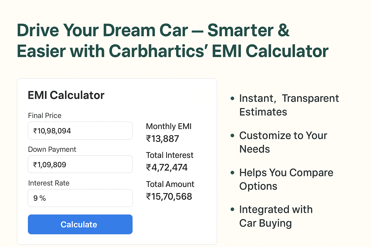 car loan EMI Calculator